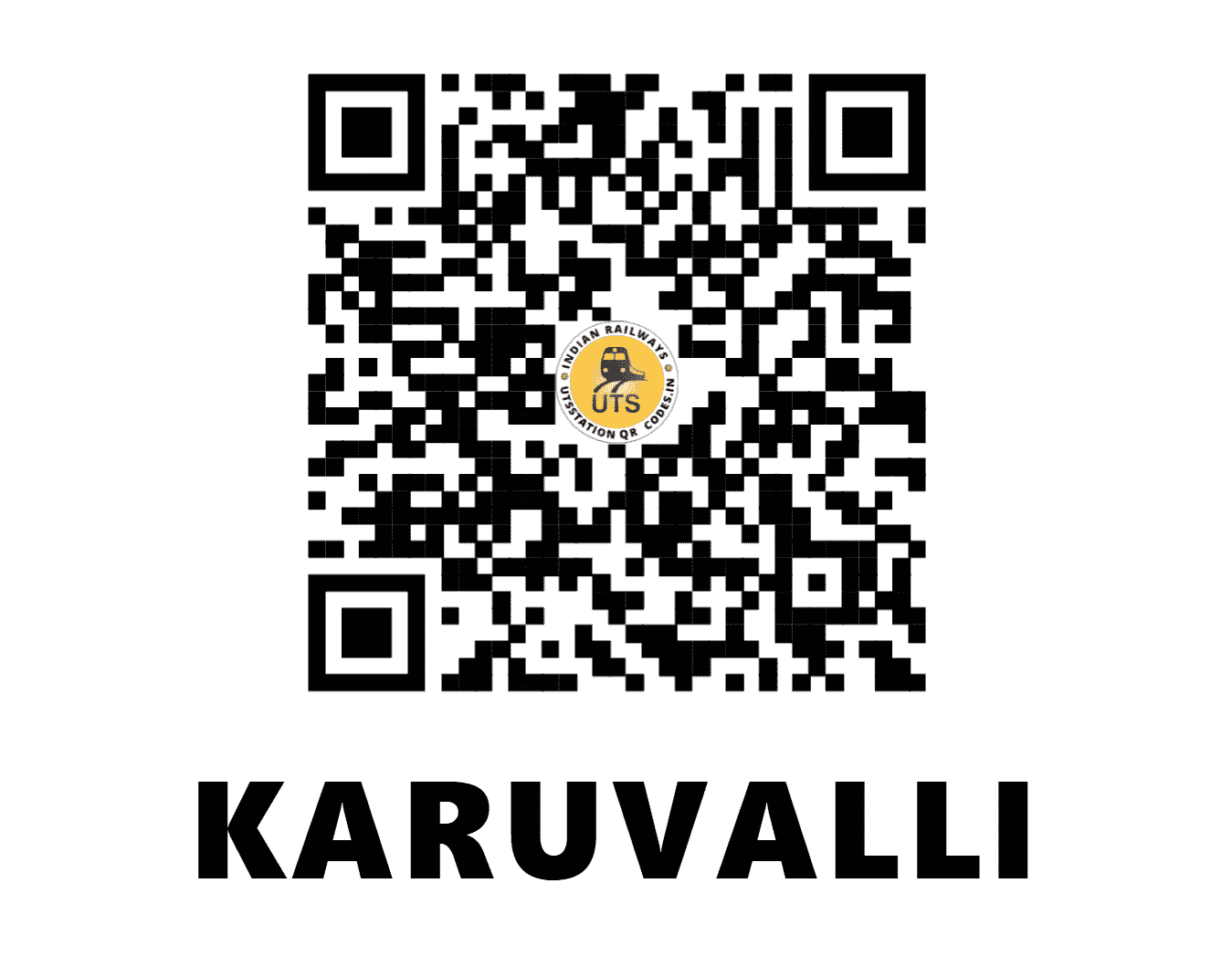 UTS QR Code for KARUVALLI - KVLR (SW - TAMIL NADU)